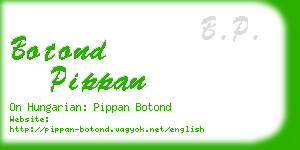 botond pippan business card